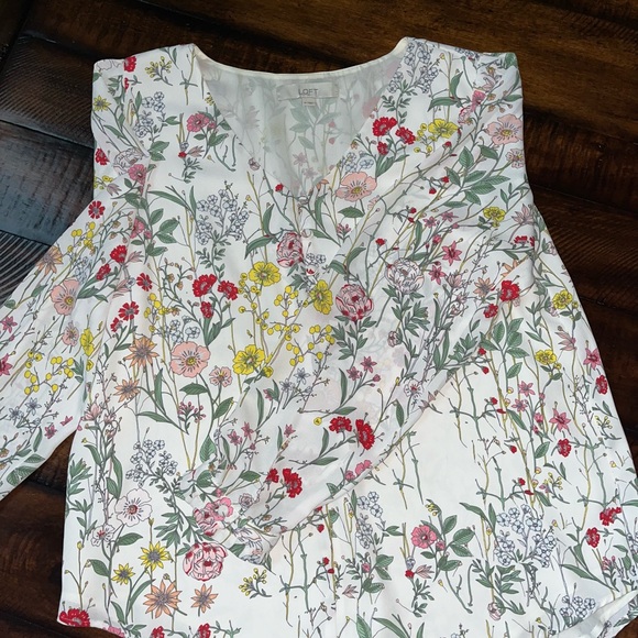 Loft Floral Blouse - Picture 10 of 15